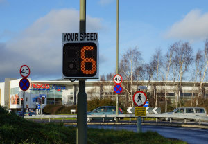 Pole Mounted Speed Radar Display